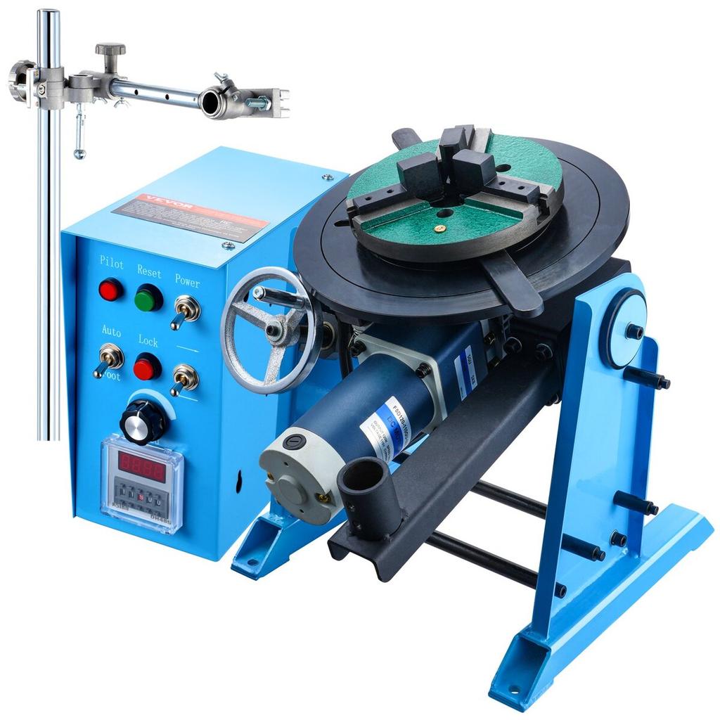 50KG Rotary Welding Positioner 0-90° Positioning Turntable Table 0.5-6RPM