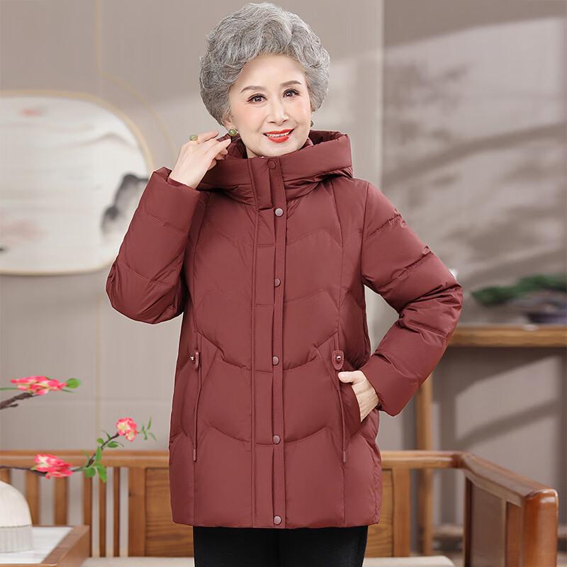 Women's Winter Hooded White Duck Down Jacket