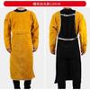 Leather Suede Electric Welding Protective Suit Anti-fire Scald Proof Flame Retardant Heat Insulation Clothing Work Apron