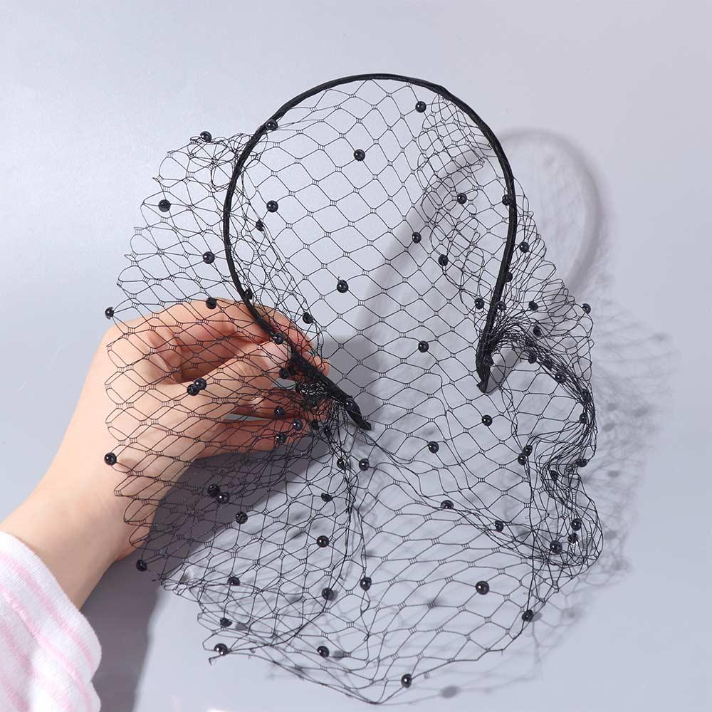 French Style Bride Veils Satin Bow Wedding Headband Exquisite Bridal Headwear Tiara