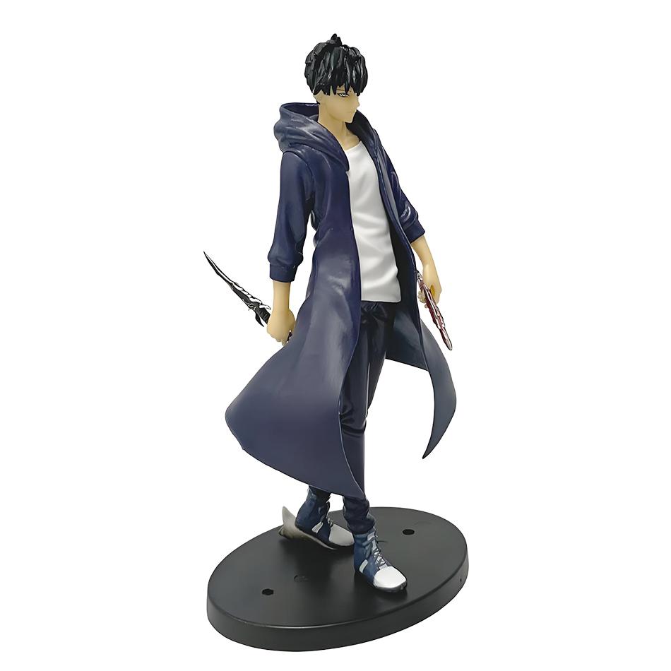 21CM Anime Solo Leveling Shadow King Figure Sung Jinwoo Cheng Xiaoyu Handheld Model Desktop Ornament Anime Collection Model Gift
