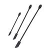 3pcs Spatula Food Grade Silicone Double Head Fruit Jam Cream Makeup Spatula for KitchenBlack