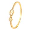 Copper-plated European and American high-end star micro-inlaid horseshoe  niche design light luxury fashion 