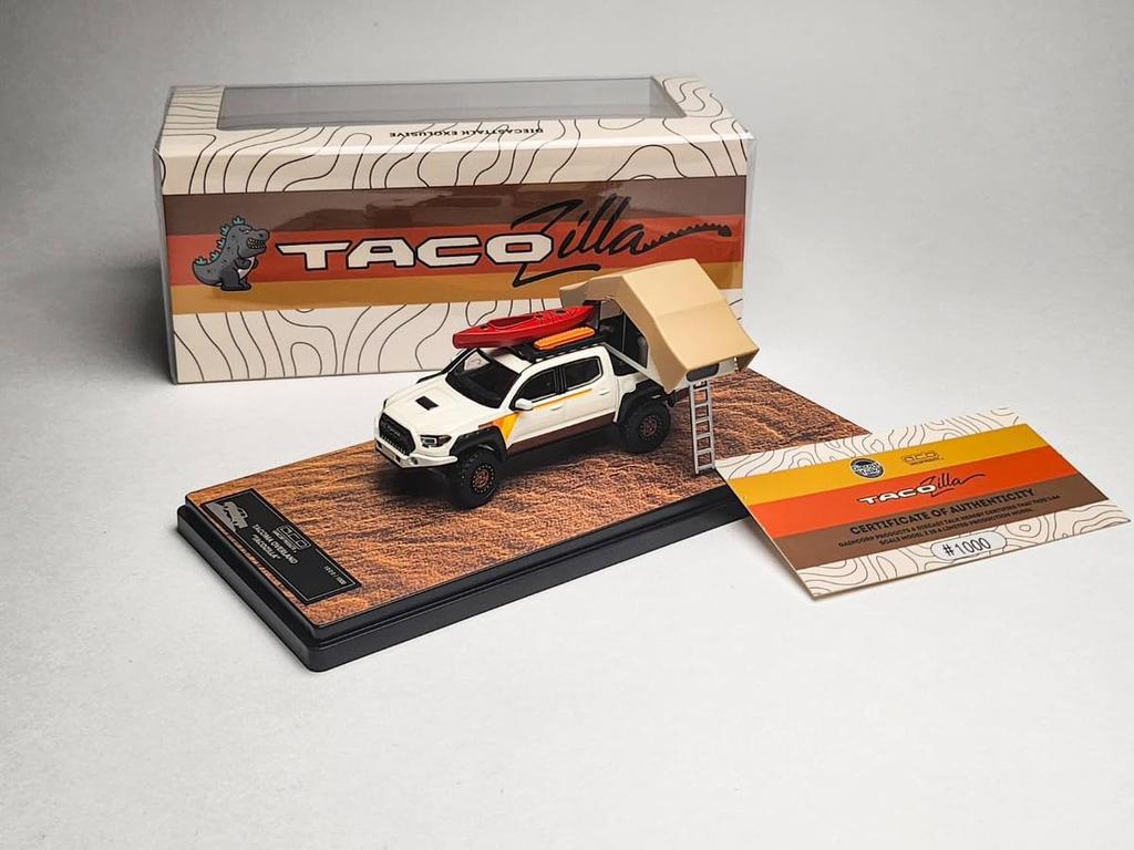 Gaincorp Products Scale Toyota Tacoma Tacozilla TRD PRO Overland Diecasttalk Custom Finished Model 1/64