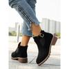 Women's Shoes 2025 High Quality Belt Buckle Women's Boots Fashion Plus Size Modern Boots Women Hot Sale Round Toe Naked Boots