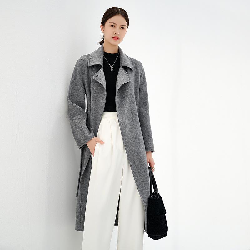 Double-Faced 100% Cashmere Women's Overcoat