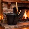 Fireplace Shovel & Ash Bucket 3-Piece Set