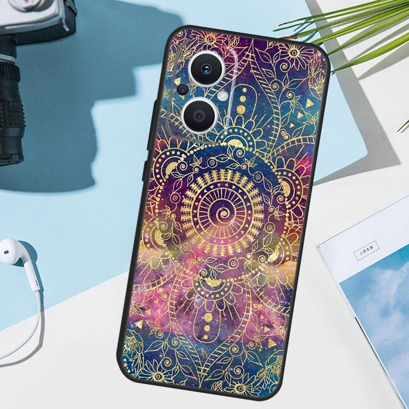 Elegant Mandala Floral Design Case For OPPO Reno 5Z 4Z 2Z 8T 3 4 5 6 7 8 Lite Find X5 X2 X3 Lite Neo X6 Pro Phone Cover