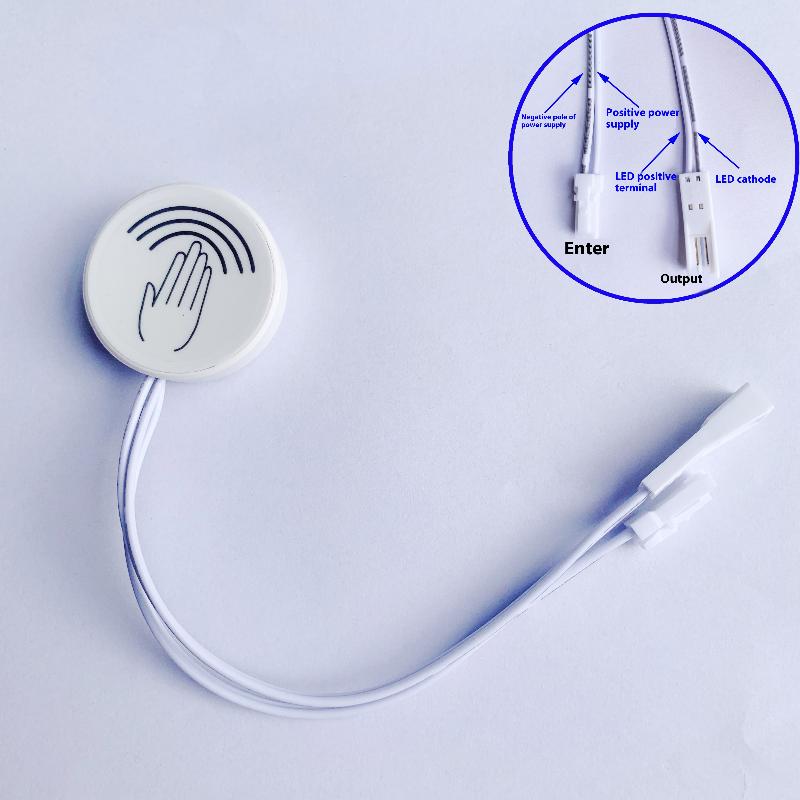 

2-контактный сенсорный выключатель-диммер с датчиком касания для перегородок, контроллер взмахом руки, сквозь панель, дерево, камень, стекло 3,7 В-24 В Dupont connector