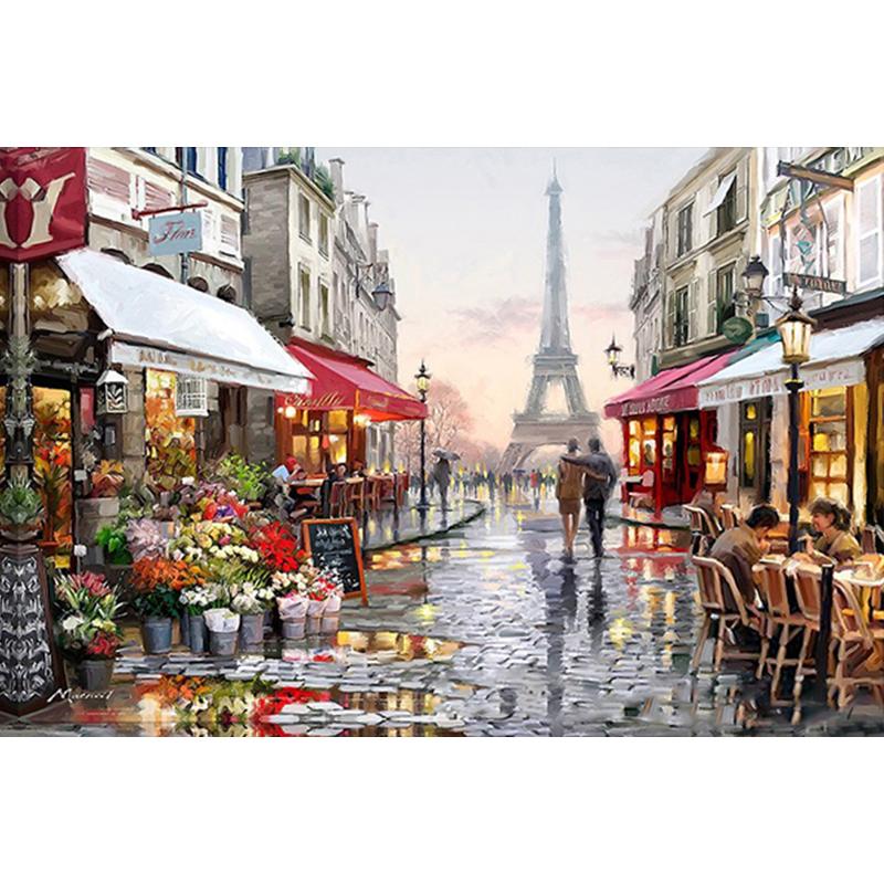 Pictură cu diamant 5D DIY Peisaj natural Mozaic Broderie Animale cu punct de cruce Decorare artizanală