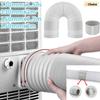 1.5/2M Duct Extension Pipe Telescopic Flexible Air Conditioner Exhaust Hose 13/15cm Fittings Exhaust Hose Connector Interface