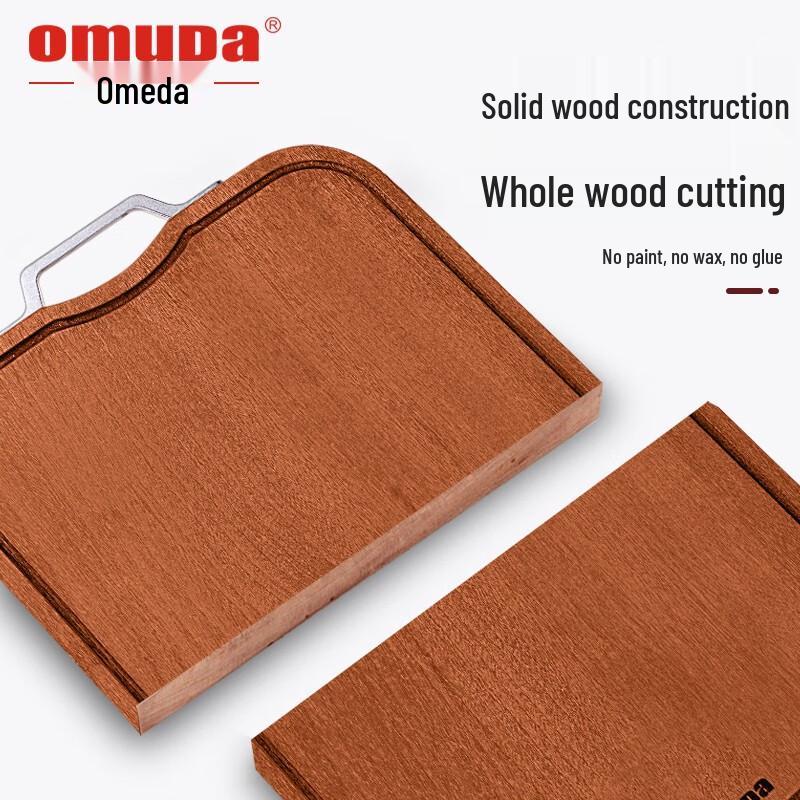 OUMEDA Schneidebrett aus massivem Ebenholz