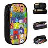 Cartoon Pencil Cases Classic Bfdi Pen Bag Girl Boy Large Storage Students School Cosmetic Pencil Pouch