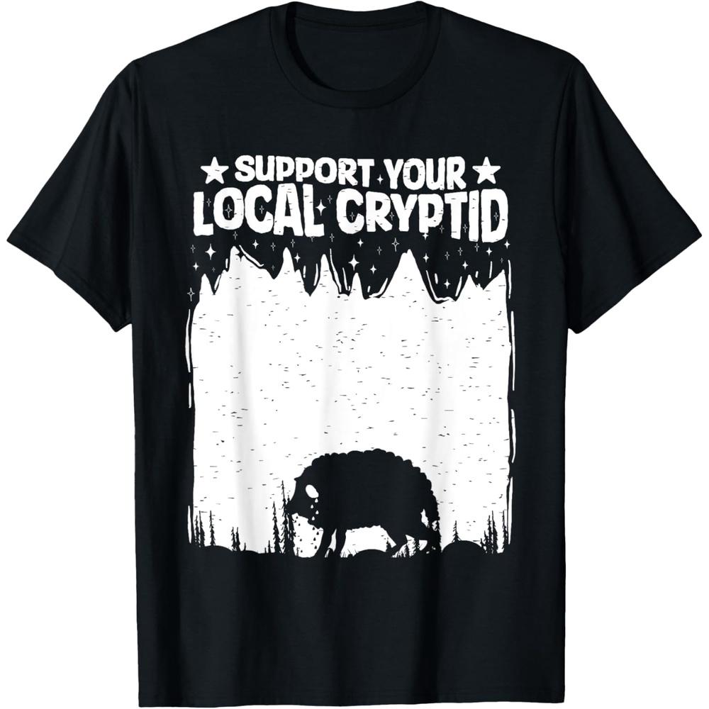 Support Your Local Cryptid Squonk Folklore Cryptozoology T-Shirt S чёрный