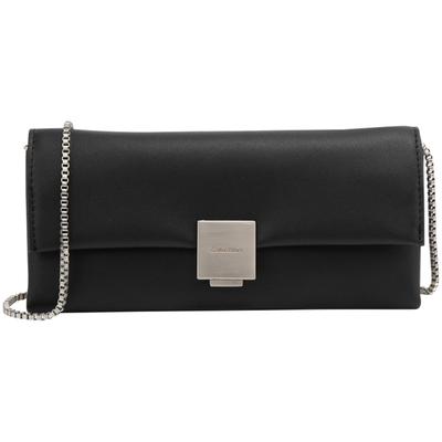 Fashionable Niche Commuter Square Metal Buckle Flap Chain Phone Crossbody Bag Women Shoulder Bag Space-Black 4F1006G-UB1