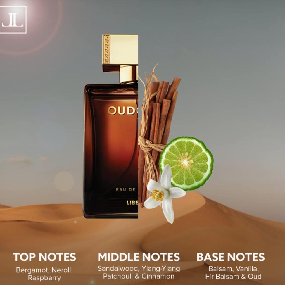 Liberty Luxury OudGold Parfüm für Männer (50 ml/1,7 Unzen), Eau de Parfum (EDP), Hergestellt in Frankreich, langanhaltender Geruch, holzige Noten