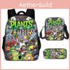 Vs Plants Zombies Kids School Backpack Threepiece Gift Set For Students Young