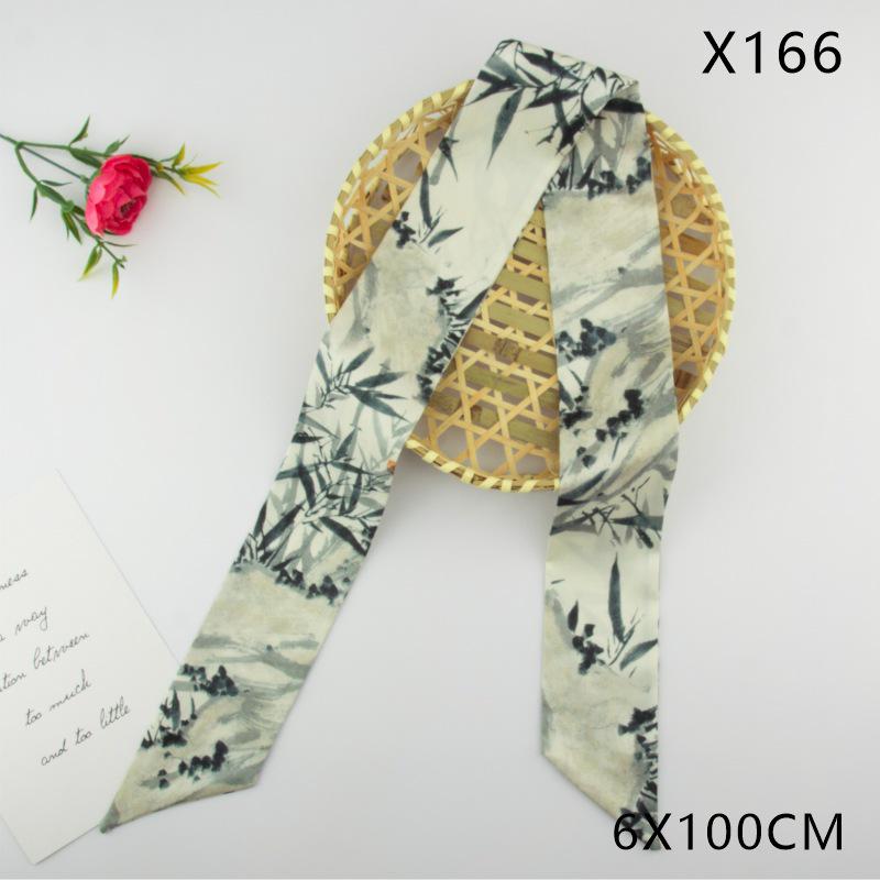 Versatile Vintage Silk Scarf: Hair Tie, Headband, Bag Accessory