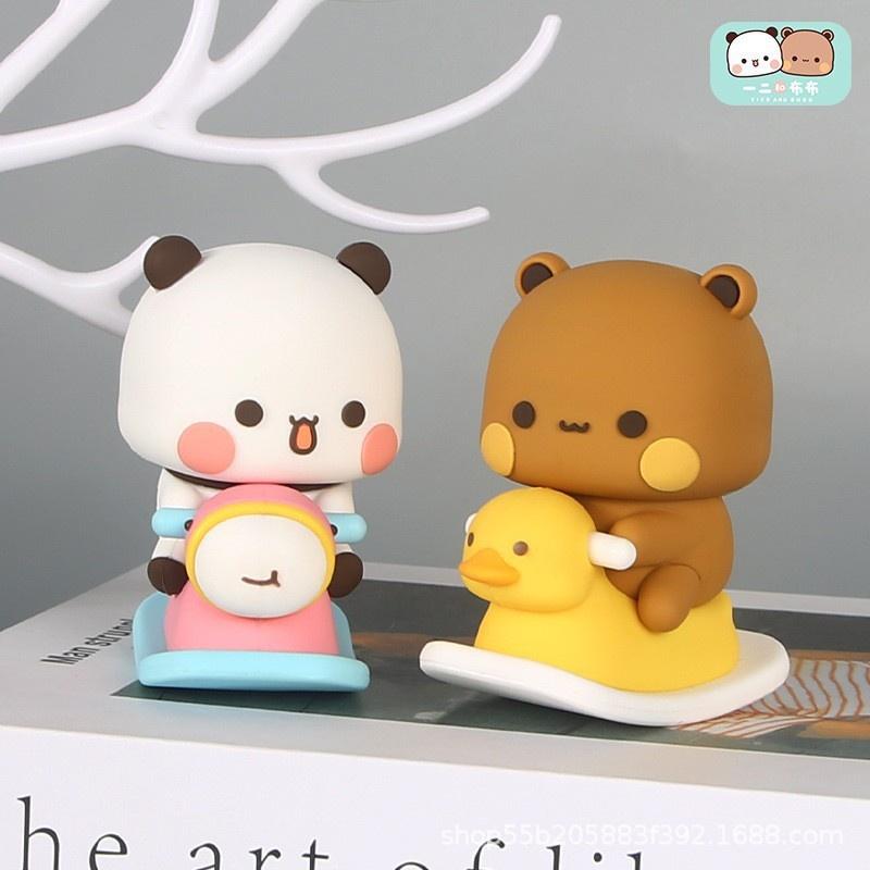 Bubu Dudu Anime Figurky Model Hračky Vzrušující Sběratelská Roztomilá Panda Figurka Kawaii Medvěd Panenka Ozdoba Domov Děti Vánoční Dárek