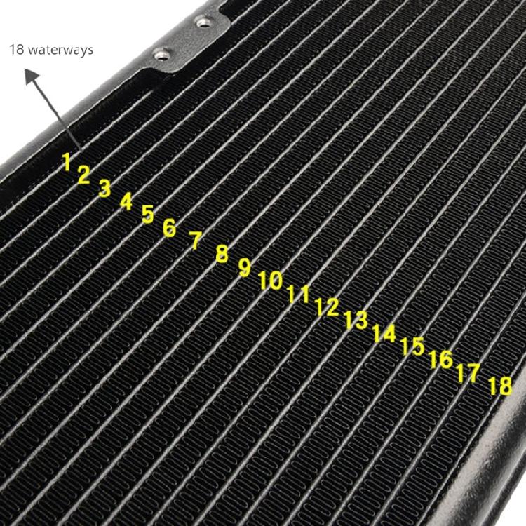 Water Cooling Radiators 18 Pipe SRL240F10 Heat Row Radiators Aluminum Heat Exchanger Radiators for PC CPU Computer