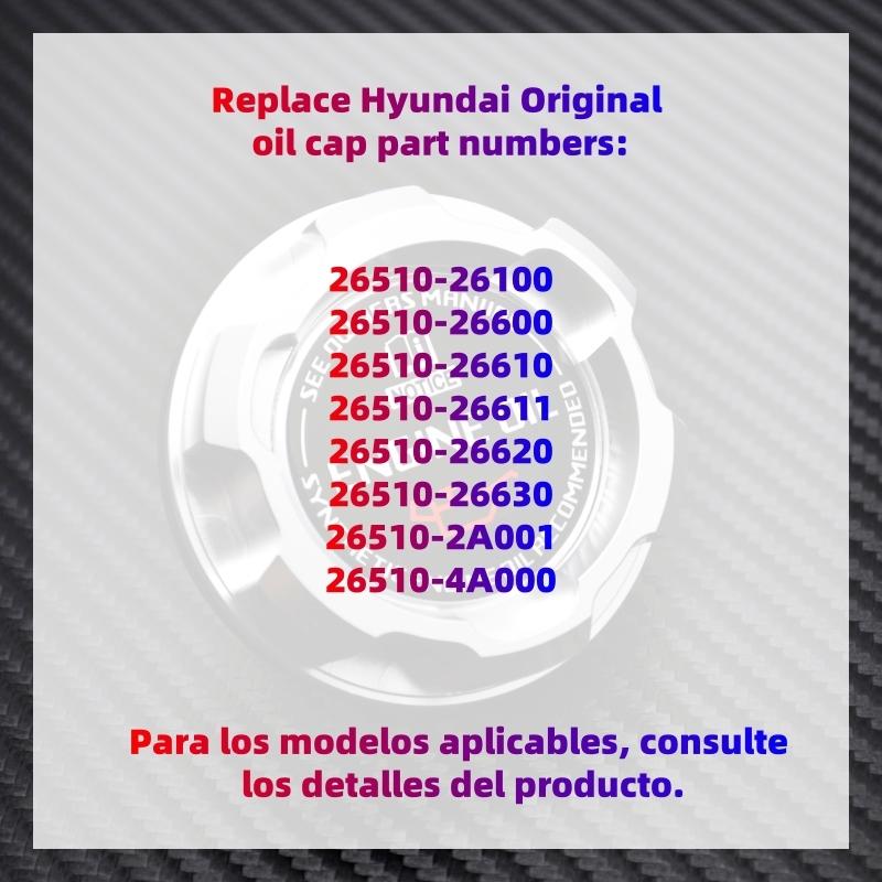 Aluminum ENGINE Oil Cap For Hyundai x20,ix35,ix55,Matrix,Santafe,Sonata,Tucson,Veloster,Accent,Coupe,JDM Car Accessories