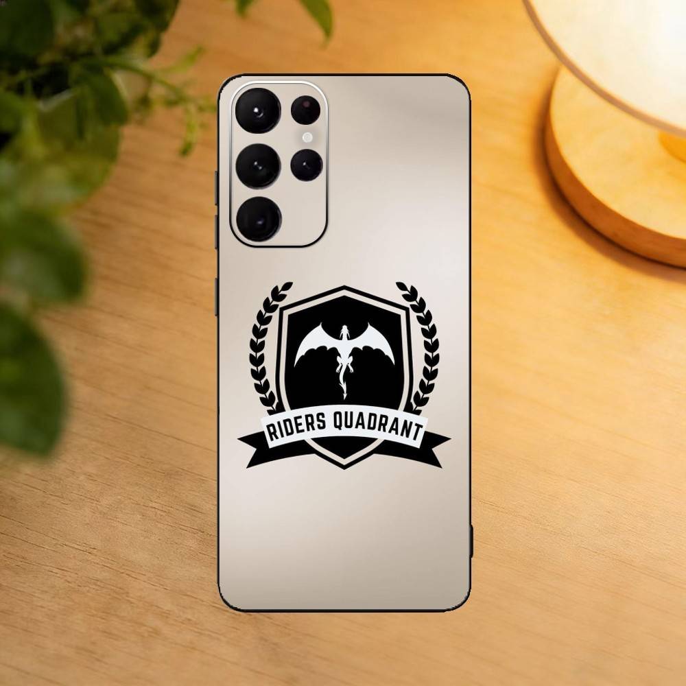 Novel Logo F-Fourth Wing Quarta Asa Phone Case For Samsung S25,24,21,22,23,30,Ultra,20,Plus,Fe,Lite,Note Soft Black Cover