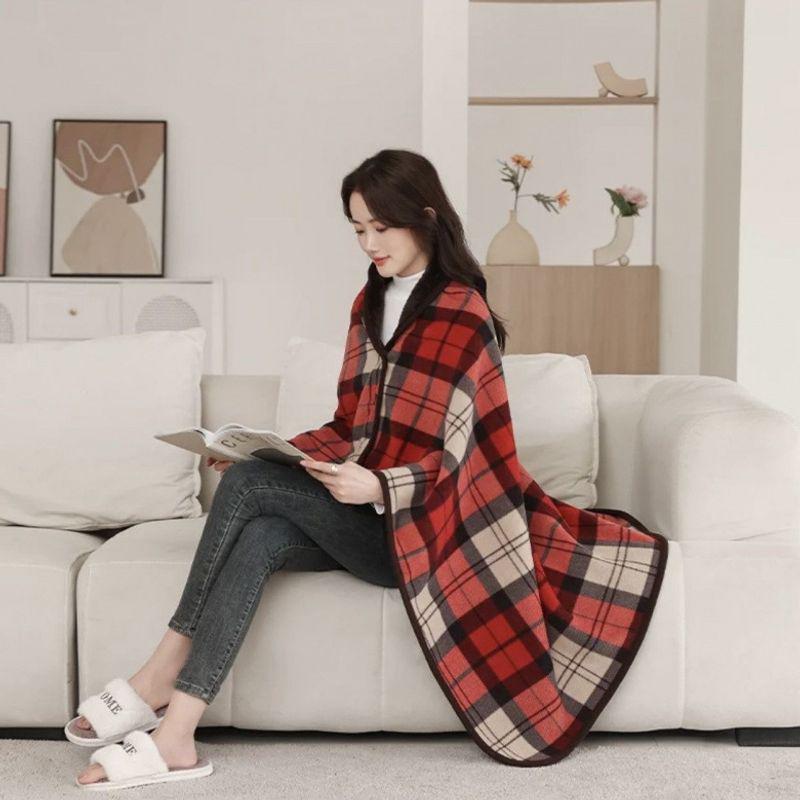 Multi-functional Thickened Shawl Blanket: Outdoor, Student, Office, Lunch Break, Winter Nap Throw