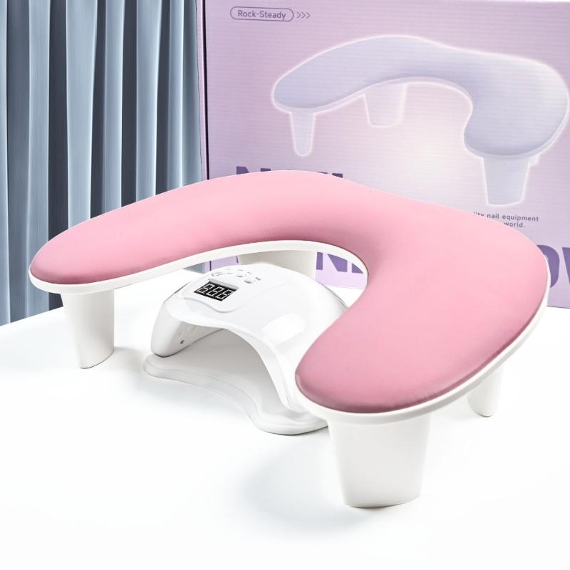 Lightweight Manicure Hand Support Armrest Pillow Slanted Wrist Rest Durability PU Material Easy Cleaning for Nail Work