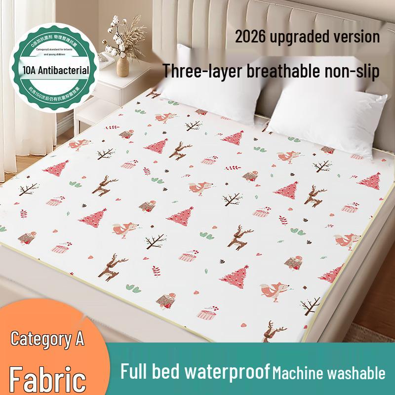 Double-Sided Antibacterial Waterproof Baby Changing Pad - Large, Thick, and Reusable