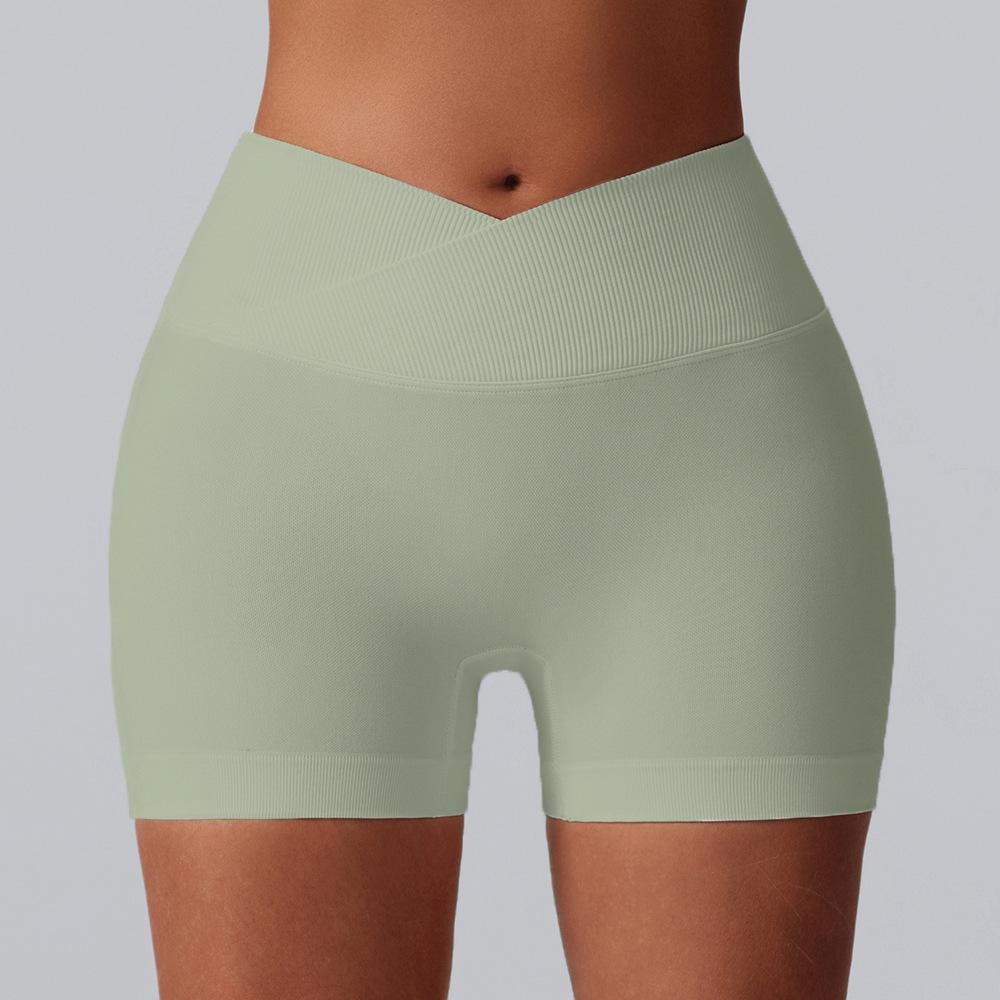 Outdoor Hip Lifting Dreiteilige Yoga-Shorts Hohe Taille Fitnesshosen Sport-Laufshorts Damen Yoga-Kleidung Schnelltrocknende Shorts Damen