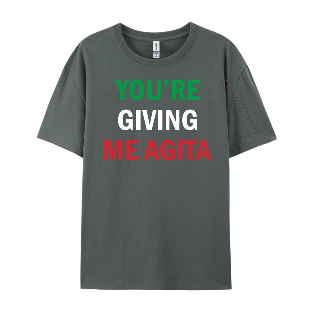 Funny Italian Sayings Quotegiving Me Agita Funny Italian Sayings Quote Fashion T Shirt Men Men Short Sleeve Tee