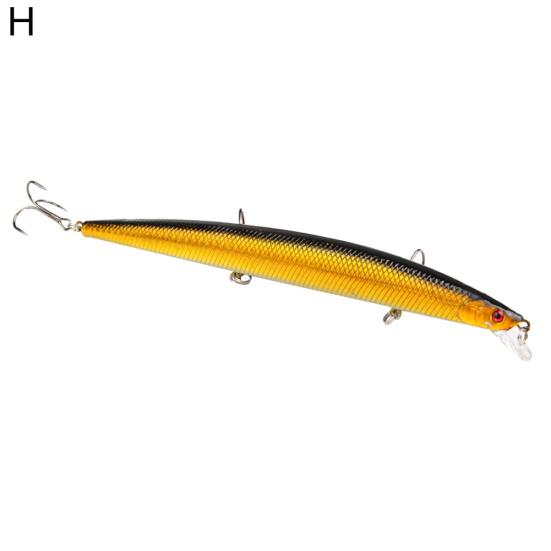 MUQZI Sporttillbehör Simulering Fisk Långfiske Lure Crankbaits Krokar Minnow Hard Baits Tackleverktyg