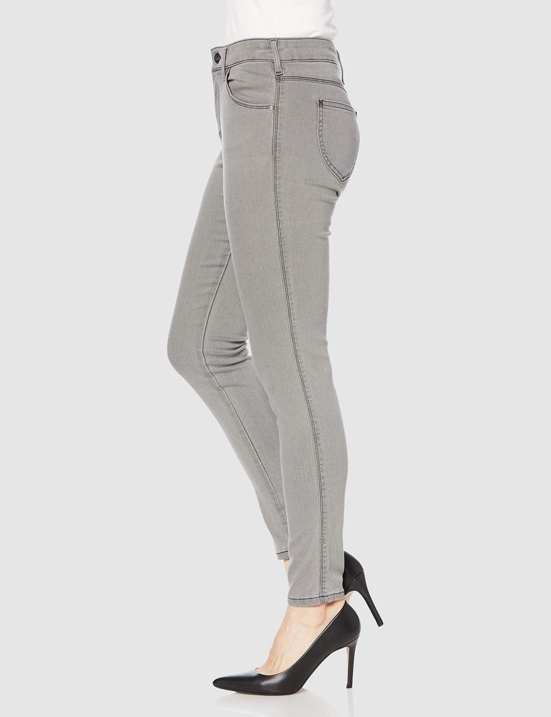 Lee JEGGINGS Stretch Denim Skinny Light Size LL1370 Women's Pants, Gray, M,