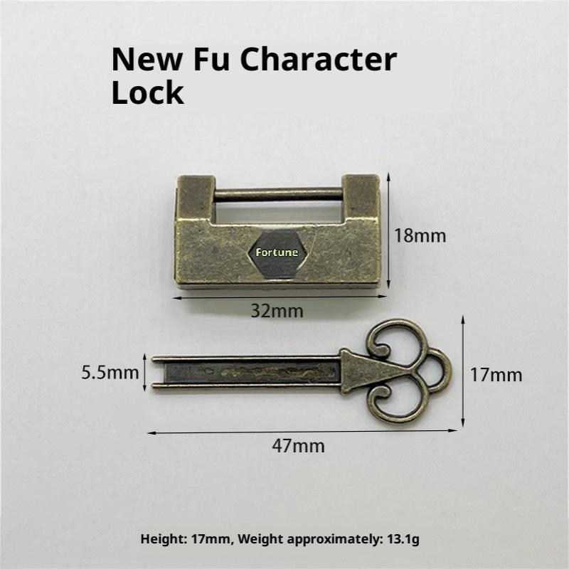 

1 Набір Ніжна Голова Кішки Античний Стиль Міні Замок Металевий Замок З Ключем Для Подорожей Весілля Скринька Для Прикрас Щоденник Валіза