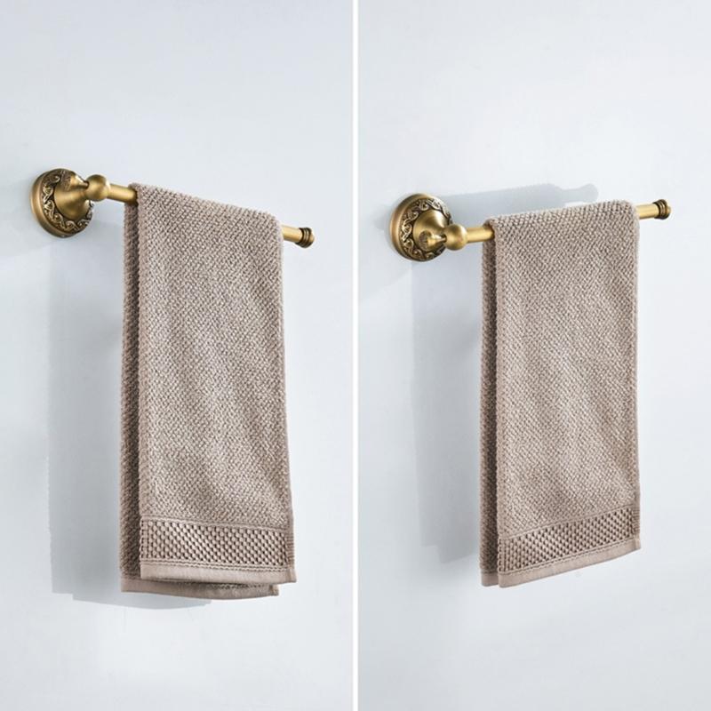 Copper Wall Mounted Tissue Holder Copper Single Towels Rail Rod Toilet Paper Roll Dispenser Bathroom Accessory