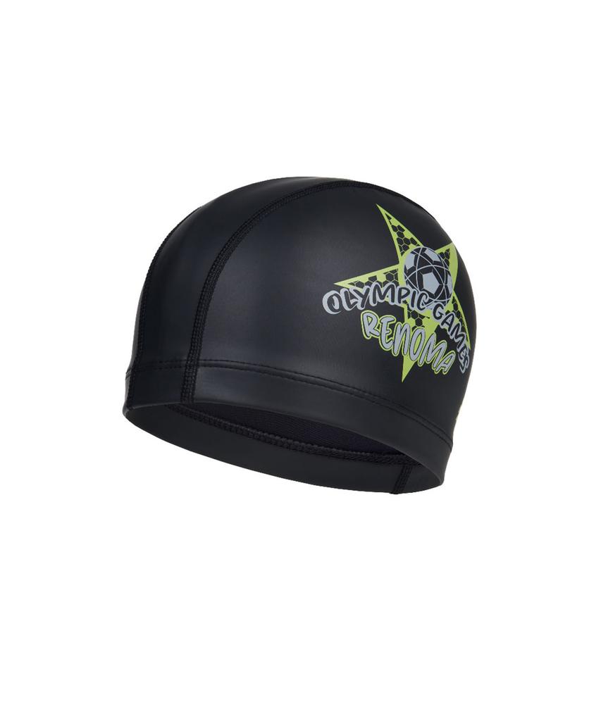 Lenomasuyeongbog Supplies Kids' Soccer Pu Swim Cap Black Ro-Rc2E053-Bk
