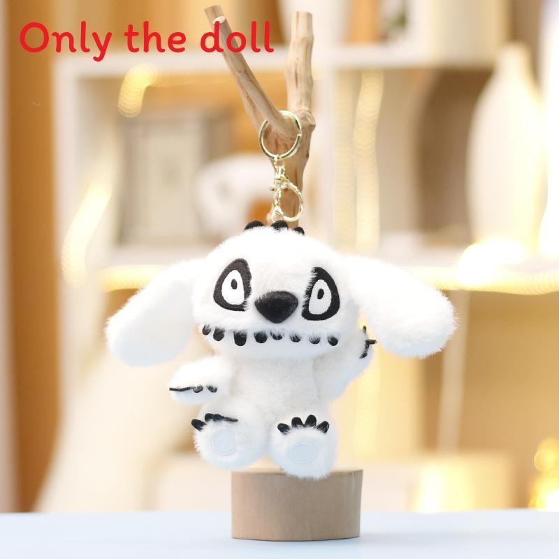 Cute Black And White Funny Face Stitch Plush Toy For Kids And Collectors