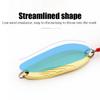 5G-12G Gold Silver Shell Pattern Sequins With Red Heart Flakes And Feather Three Hook Fake Bait Hard Bait Road Subbait