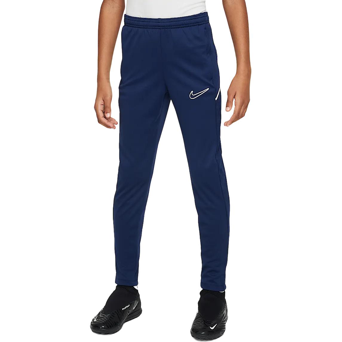 

Nike Academy Swoosh Dri-FIT Knit Sports Pants Kids Bottoms Midnight-Navy White HJ3720-410 XL