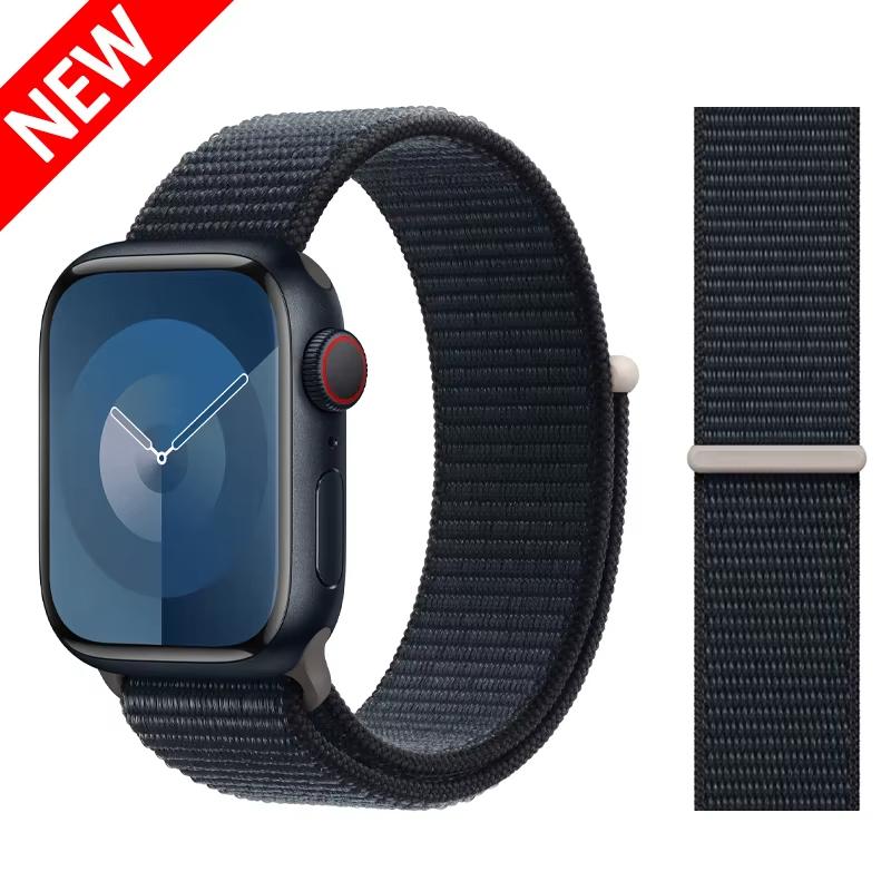 Cinturino in Nylon a Passante Per Apple Watch Bands 46mm 44mm 40mm 41mm 45mm 42mm Cinturino Originale iWatch Serie 11 10 SE 9 8 Ultra 3