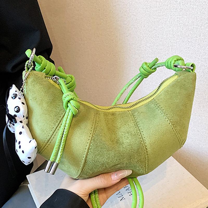 Fashion Horn Bag Women's New Niche Shoulder Bag Messenger Bag High Value Crescent Bag