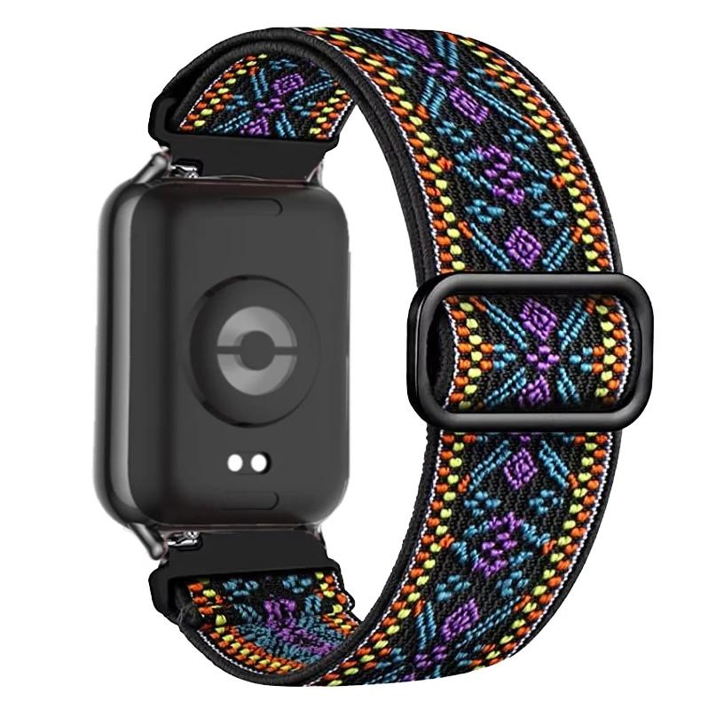 Nylon Strap for Xiaomi Mi Band 8 Pro/9 Pro Sports Elastic Replacement Bracelet WristBand Correa for Redmi Watch 4 Accessories