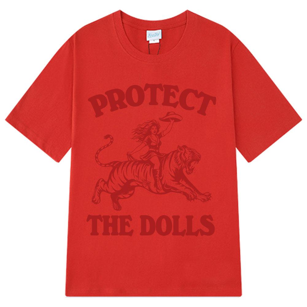 Милая ковбойша верхом на тигре Забавный мем Футболка Мужская Женская Эстетичная Модная Футболка С коротким рукавом Хлопок Ретро Повседневная Футболка Y2k S