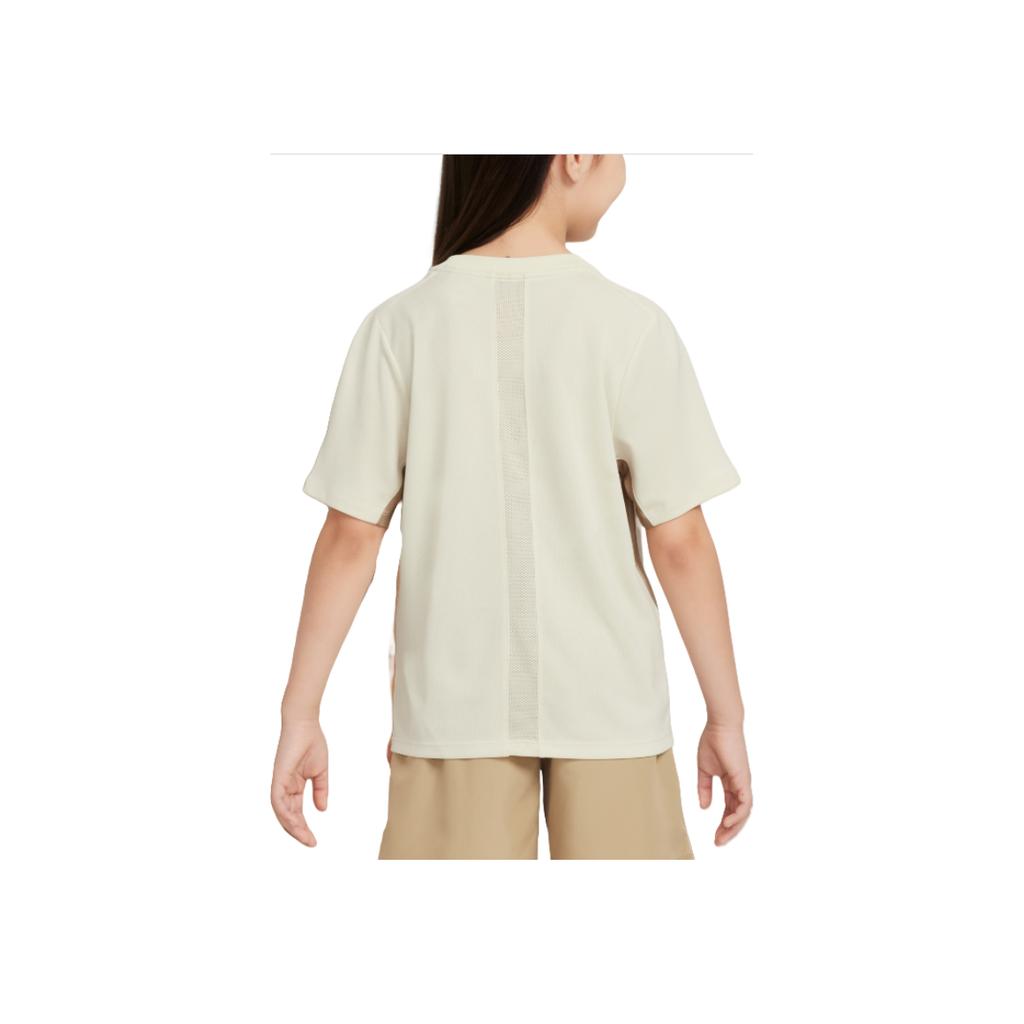 Nike Swoosh T-Shirt B Nk Df Multi Ss Top Gx Love Fashion Round Neck Pullover Short Sleeve Kids Tops Khaki HJ3743229