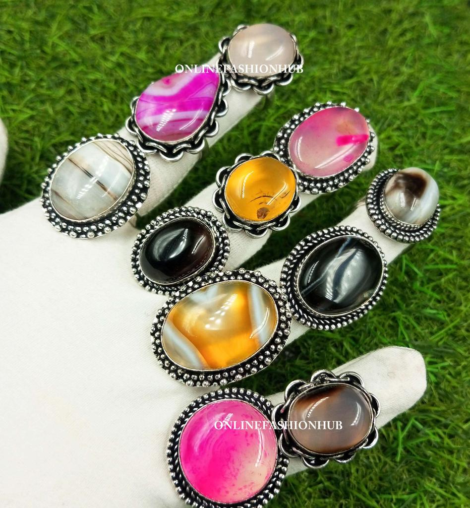Amethyst Gemstone 925 Sterling Silver Plated Ring Jewelry NST-FR19
