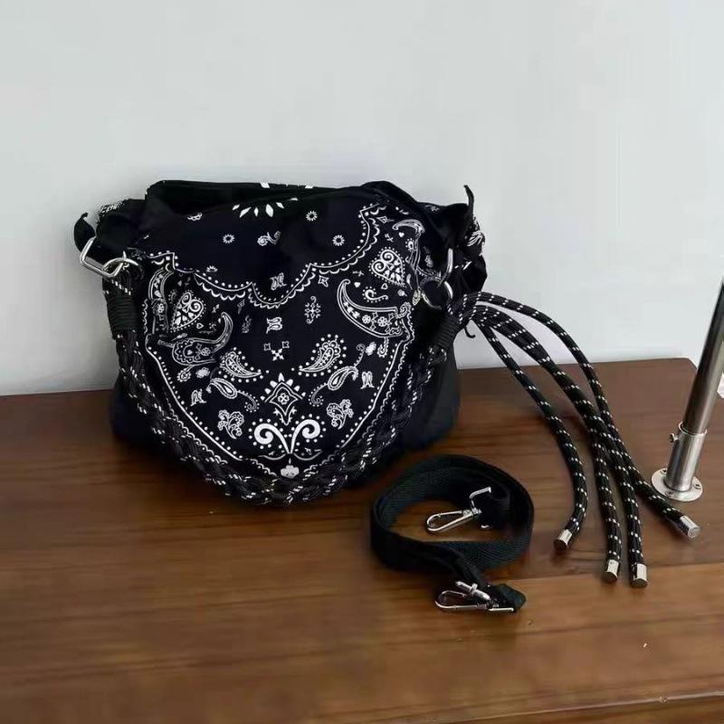 Literary and casual cloth bag versatile printed embroidery retro cashew messenger bag
