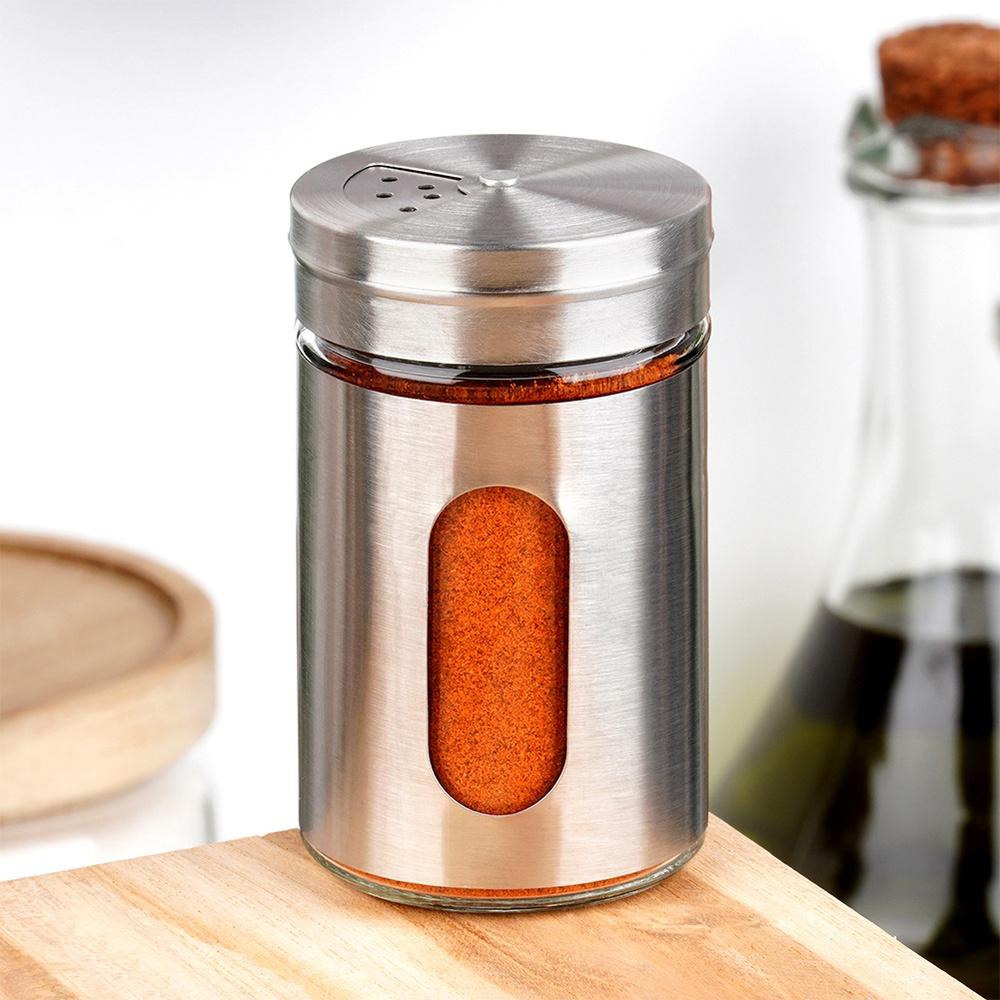 Kitchen Spice Container with Sieve Spice Jar Glass Sieve 100 Ml