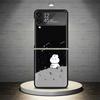 Cartoon Cute Little Rabbit Phone Case For Samsung Galaxy Z Flip 7 6 5 4 3 5G Cover ZFlip7 ZFlip6 ZFlip4 ZFlip5 ZFlip3 Coque Fund