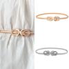Elegant Adjustable Gold Chain Belt For Dresses Women’s Fashion Accessory Slim Metal Waistband