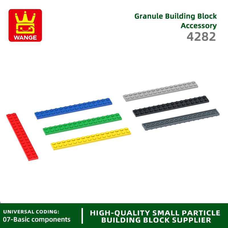High-Quality 22Pcs/lot 4282 Thin Blocks Plate 2x16 Base Plate Works With featuring Block Moc Colour City Accessories Parts